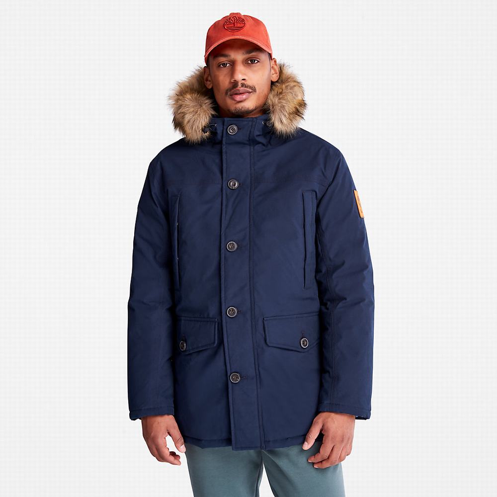 Pánské Bundy Parka Timberland Boundary Peak Waterproof Insulated Tmavě Blankyt | TI19724-345