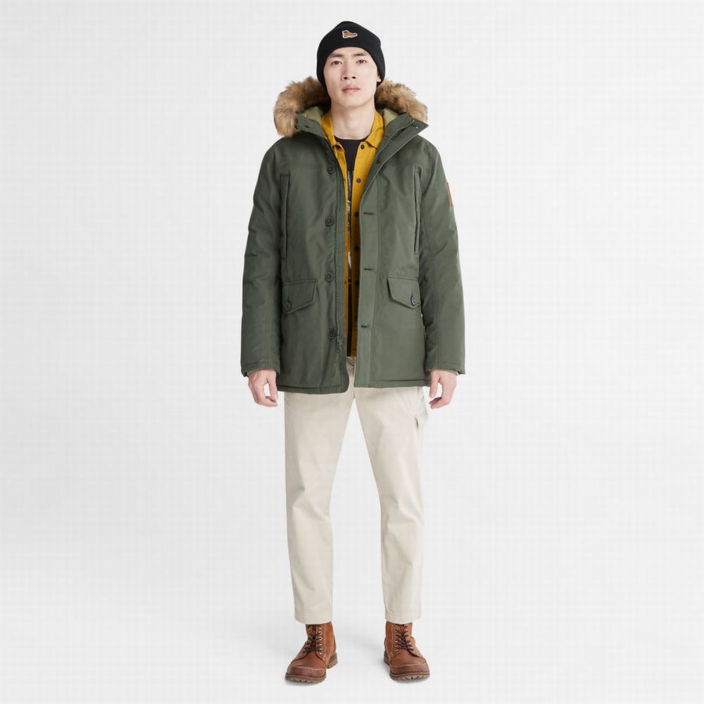 Pánské Bundy Parka Timberland Boundary Peak Warm Tmavě Zelene | TI81052-641