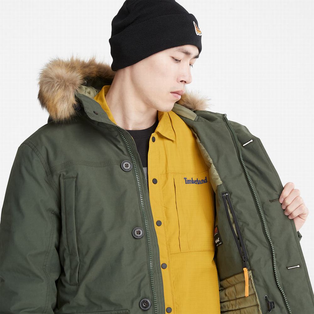 Pánské Bundy Parka Timberland Boundary Peak Warm Tmavě Zelene | TI81052-641