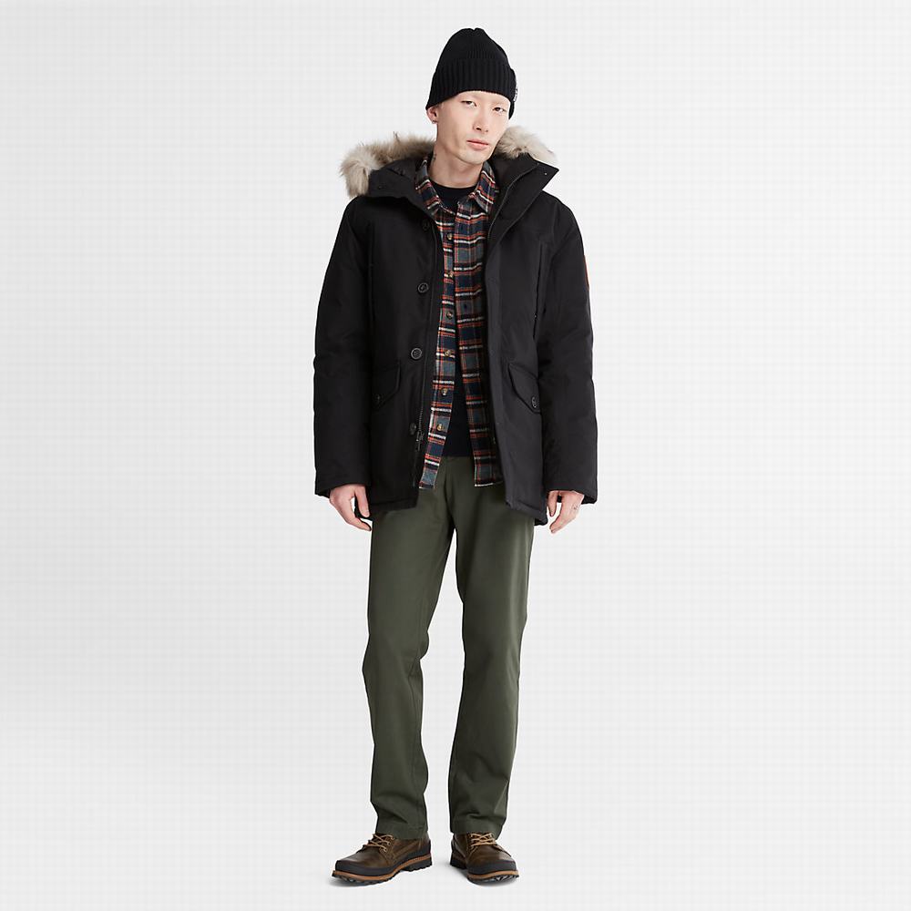 Pánské Bundy Parka Timberland Boundary Peak Waterproof Insulated Černé | TI91507-132
