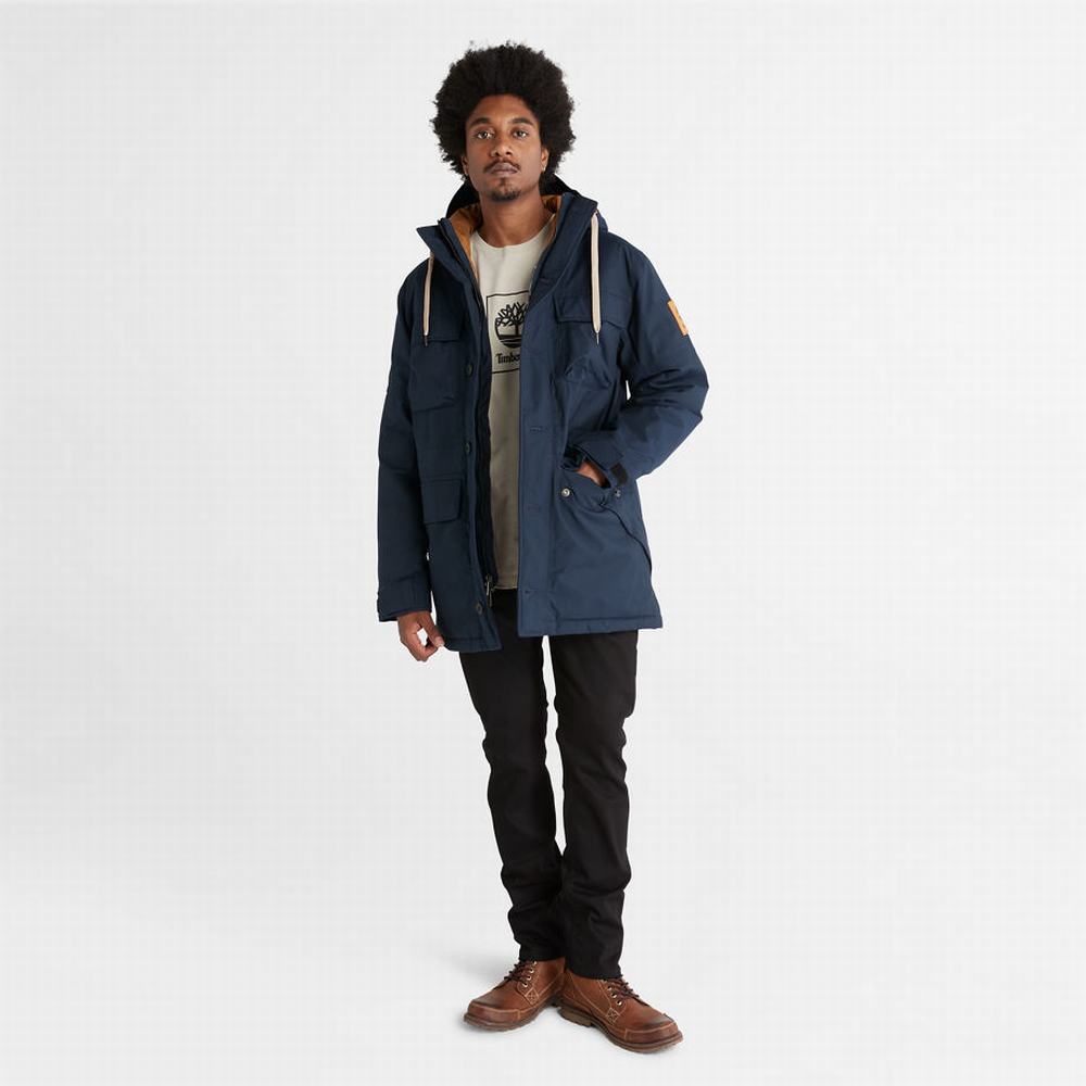 Pánské Bundy Parka Timberland Expedition Field Tmavě Blankyt | TI16035-258