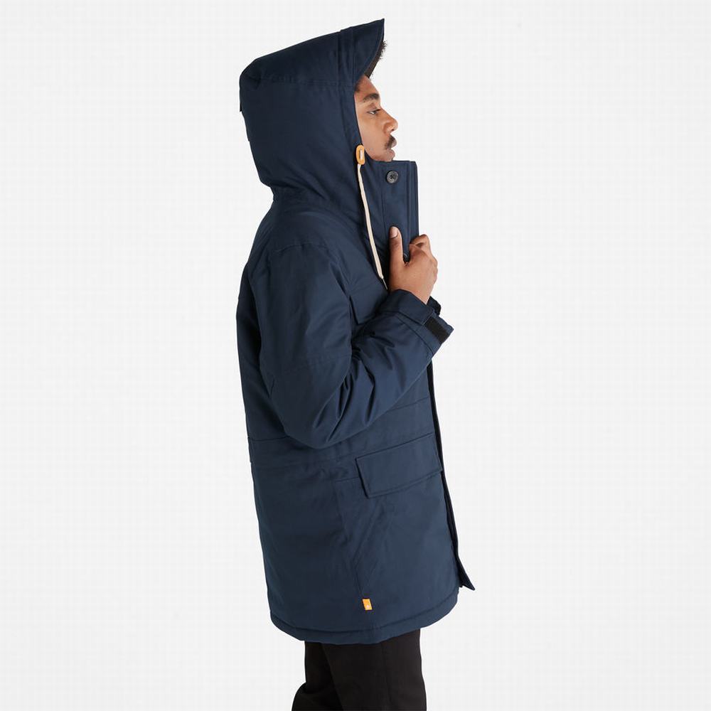 Pánské Bundy Parka Timberland Expedition Field Tmavě Blankyt | TI16035-258