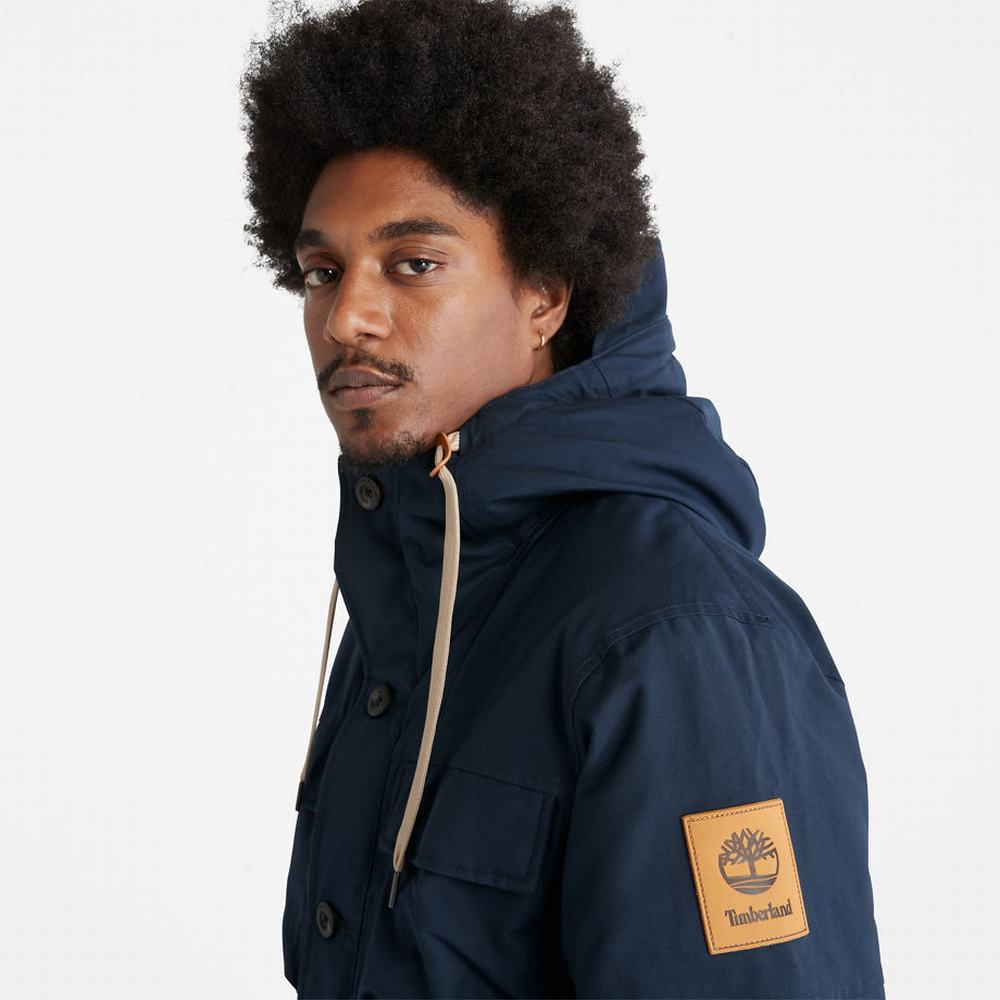 Pánské Bundy Parka Timberland Expedition Field Tmavě Blankyt | TI16035-258