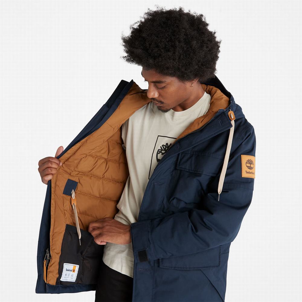 Pánské Bundy Parka Timberland Expedition Field Tmavě Blankyt | TI16035-258