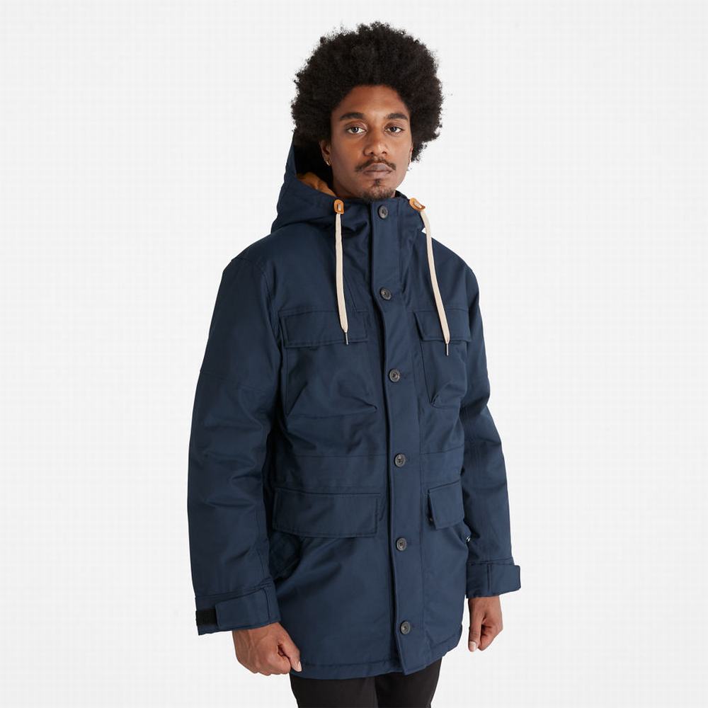 Pánské Bundy Parka Timberland Expedition Field Tmavě Blankyt | TI16035-258