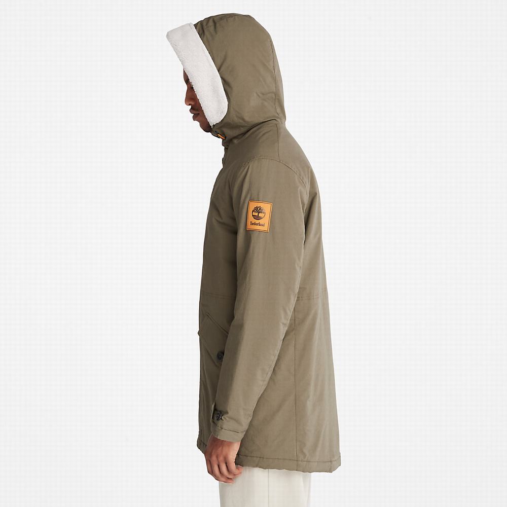 Pánské Bundy Parka Timberland Mt. Kelsey Fishtail Tmavě Zelene | TI42038-354