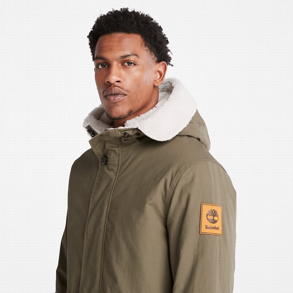Pánské Bundy Parka Timberland Mt. Kelsey Fishtail Tmavě Zelene | TI42038-354