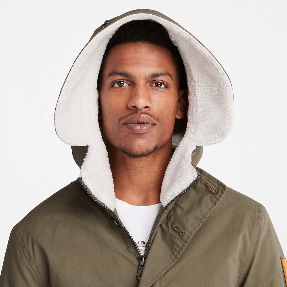 Pánské Bundy Parka Timberland Mt. Kelsey Fishtail Tmavě Zelene | TI42038-354