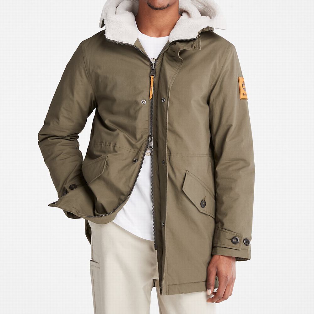 Pánské Bundy Parka Timberland Mt. Kelsey Fishtail Tmavě Zelene | TI42038-354