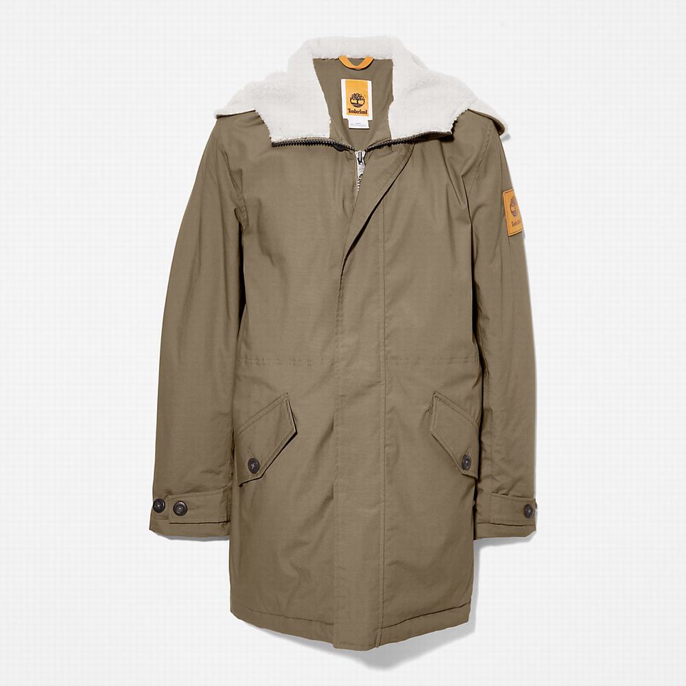 Pánské Bundy Parka Timberland Mt. Kelsey Fishtail Tmavě Zelene | TI42038-354