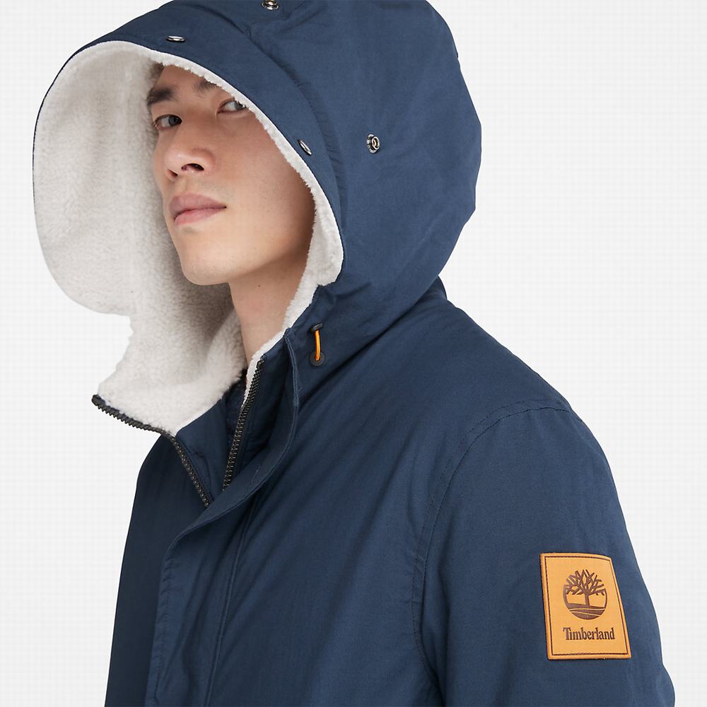 Pánské Bundy Parka Timberland Mt. Kelsey Fishtail Tmavě Blankyt | TI98743-236