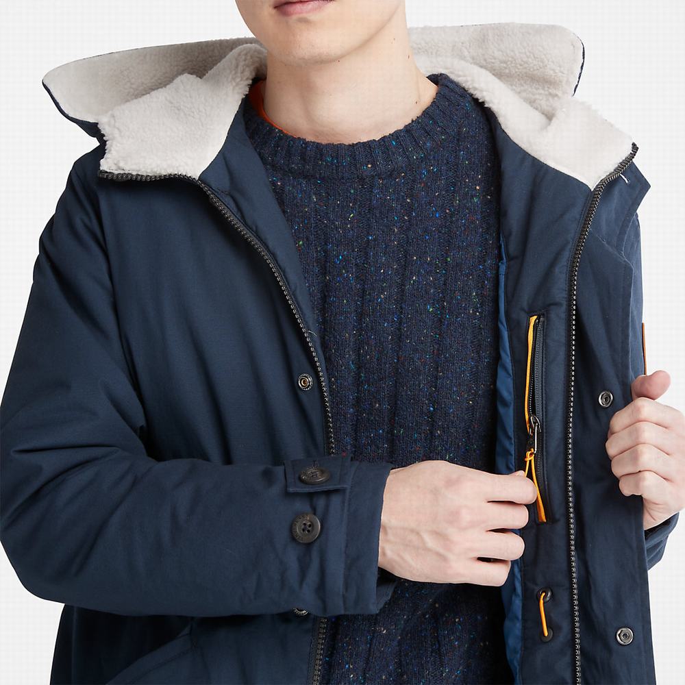 Pánské Bundy Parka Timberland Mt. Kelsey Fishtail Tmavě Blankyt | TI98743-236