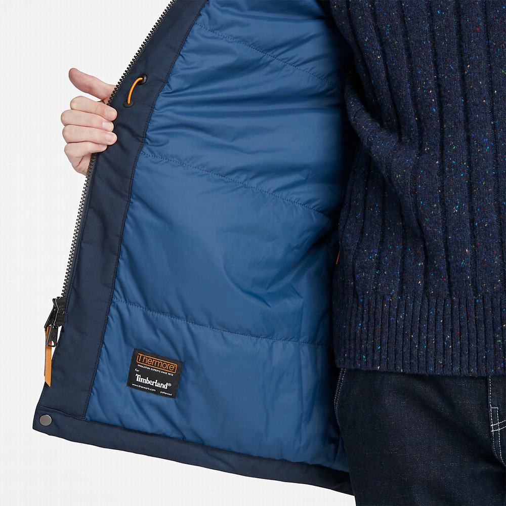 Pánské Bundy Parka Timberland Mt. Kelsey Fishtail Tmavě Blankyt | TI98743-236