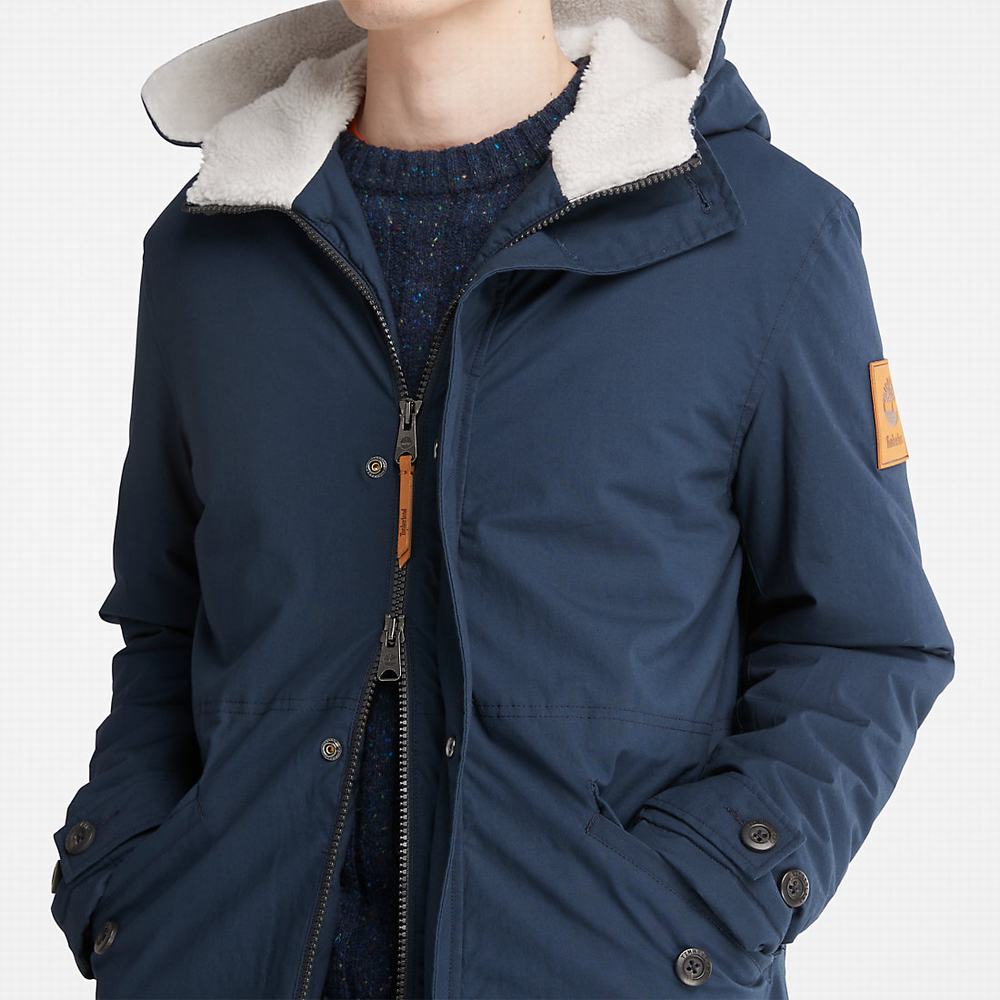 Pánské Bundy Parka Timberland Mt. Kelsey Fishtail Tmavě Blankyt | TI98743-236