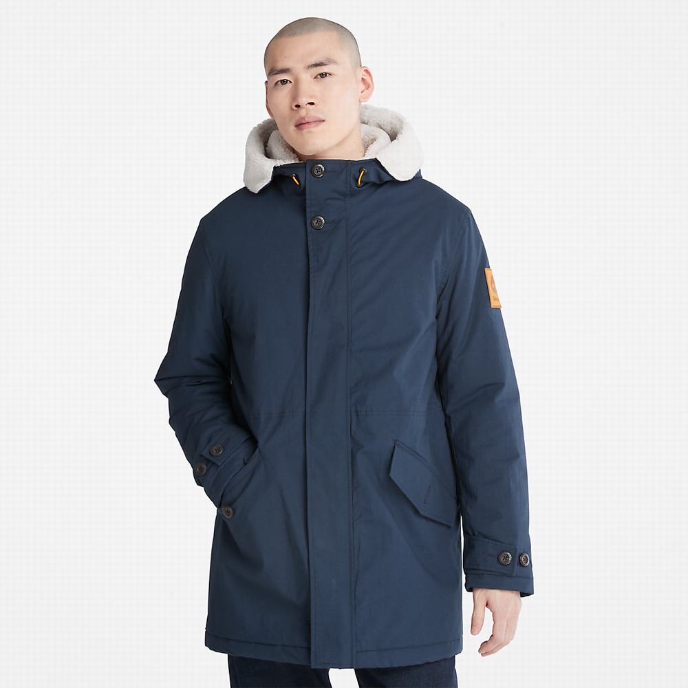 Pánské Bundy Parka Timberland Mt. Kelsey Fishtail Tmavě Blankyt | TI98743-236