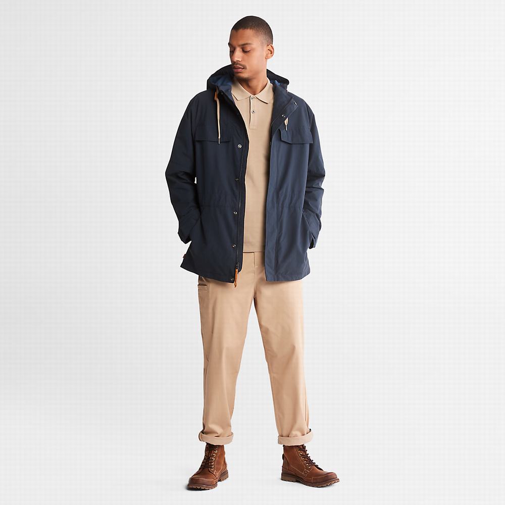 Pánské Bundy Parka Timberland Outdoor Heritage Field Tmavě Blankyt | TI25481-648