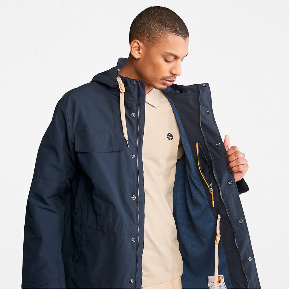 Pánské Bundy Parka Timberland Outdoor Heritage Field Tmavě Blankyt | TI25481-648