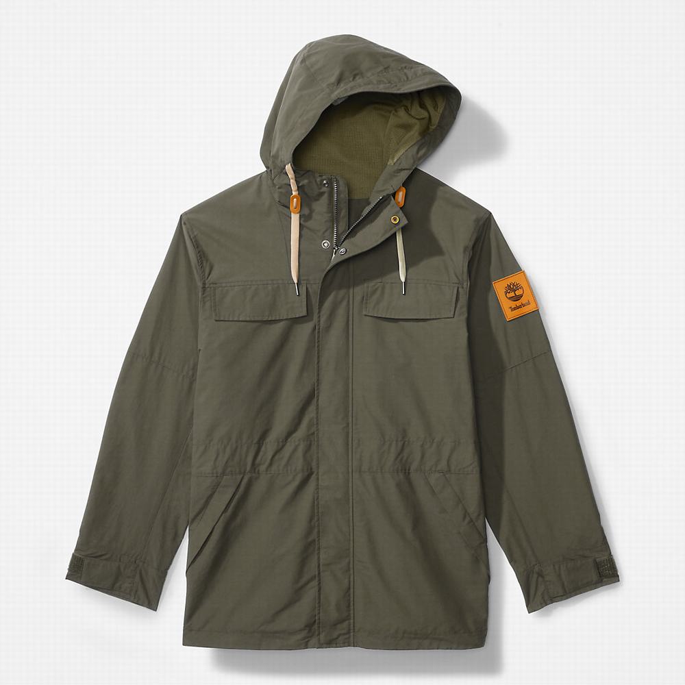 Pánské Bundy Parka Timberland Outdoor Heritage Field Tmavě Zelene | TI97134-304