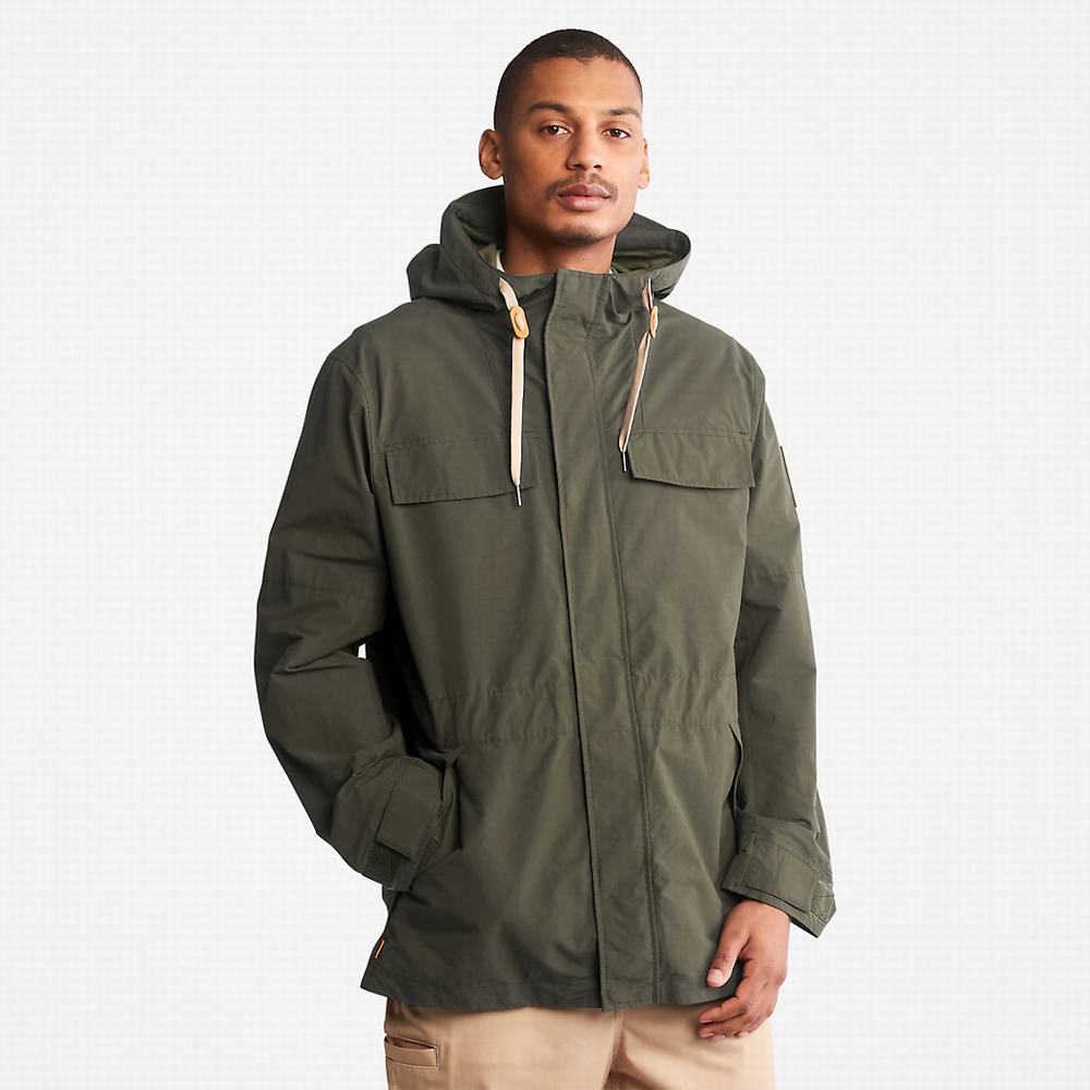 Pánské Bundy Parka Timberland Outdoor Heritage Field Tmavě Zelene | TI97134-304