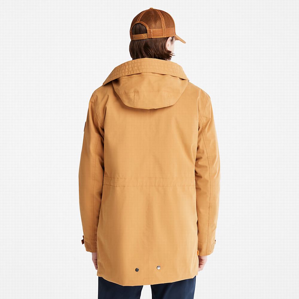 Pánské Bundy Parka Timberland Snowdon Peak 3-in-1 DryVent™ Světle Hnědé | TI51329-967