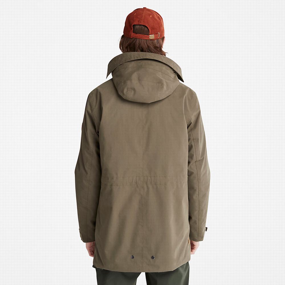 Pánské Bundy Parka Timberland Snowdon Peak 3-in-1 Waterproof Zelene | TI59742-259