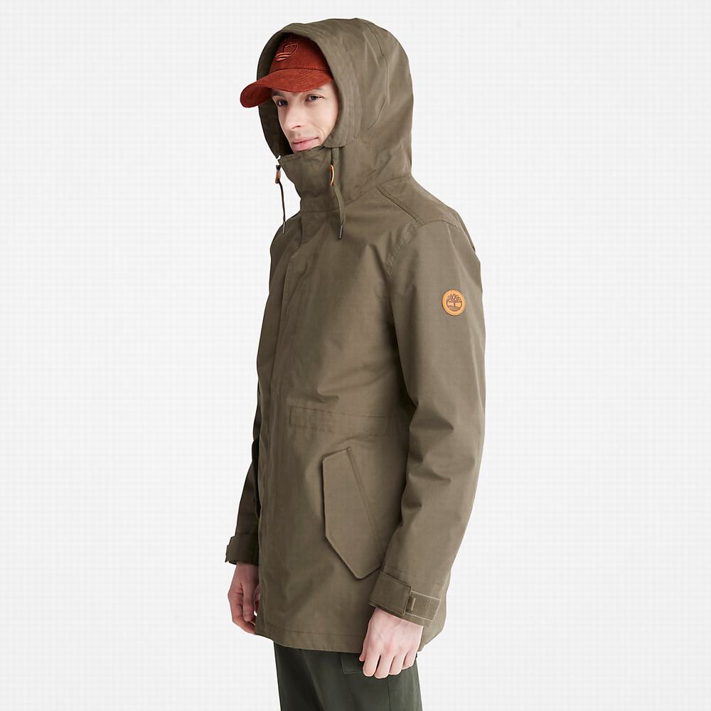 Pánské Bundy Parka Timberland Snowdon Peak 3-in-1 Waterproof Zelene | TI59742-259