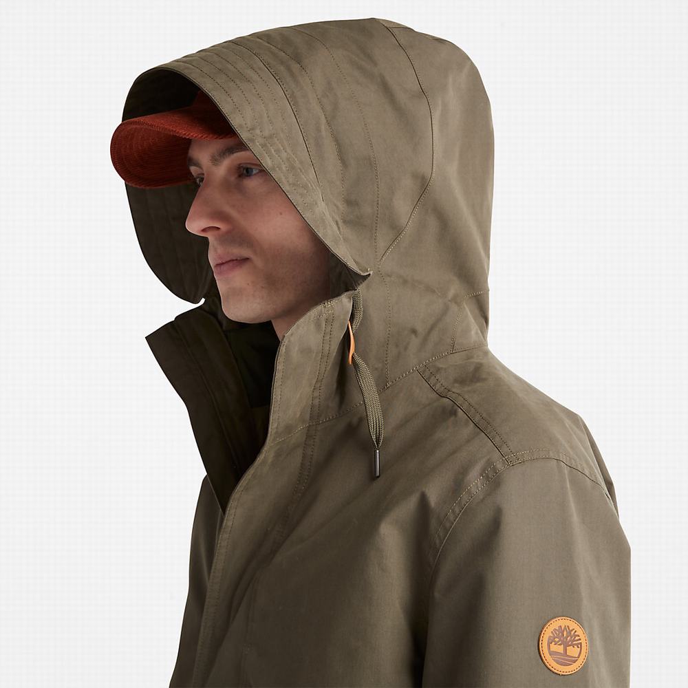 Pánské Bundy Parka Timberland Snowdon Peak 3-in-1 Waterproof Zelene | TI59742-259