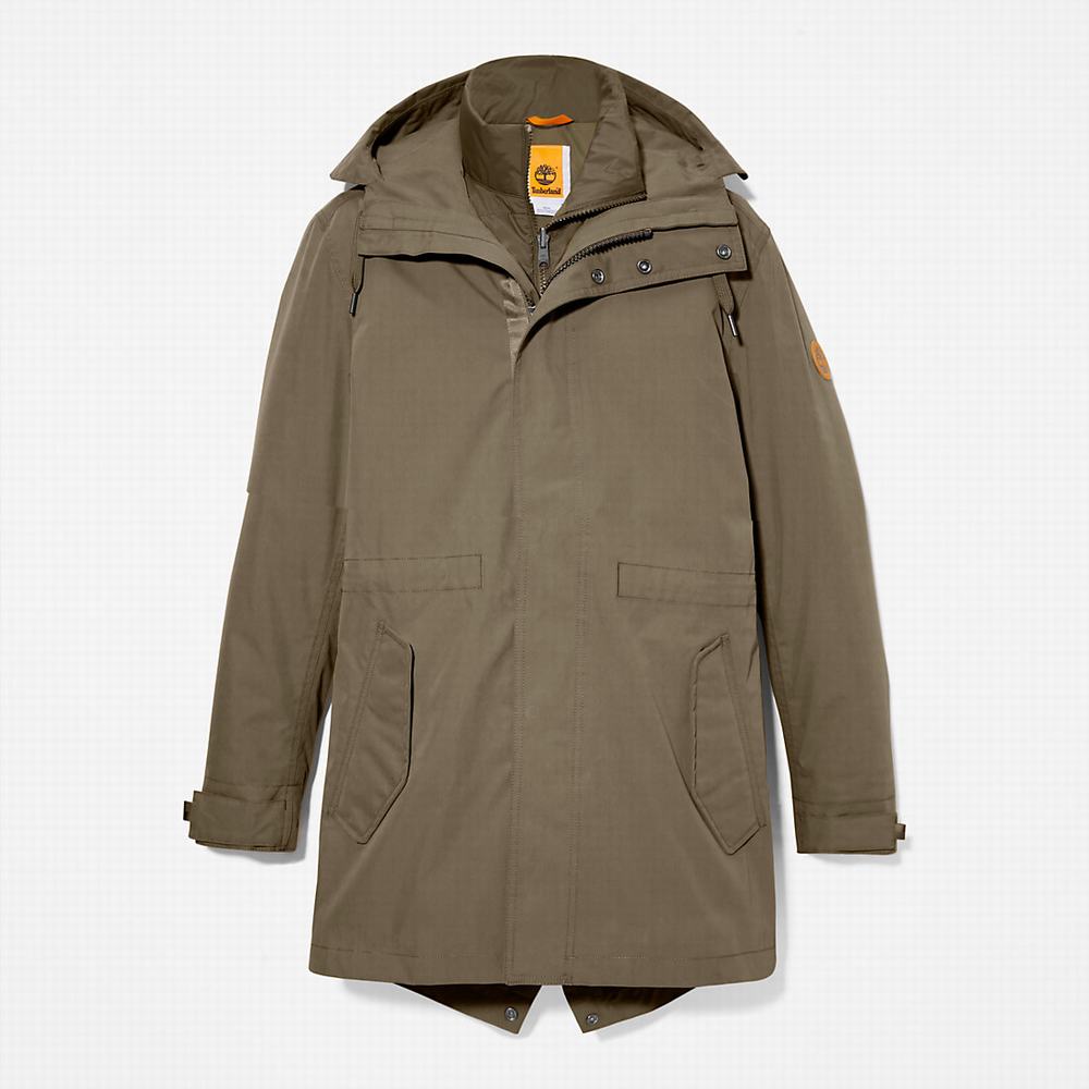 Pánské Bundy Parka Timberland Snowdon Peak 3-in-1 Waterproof Zelene | TI59742-259