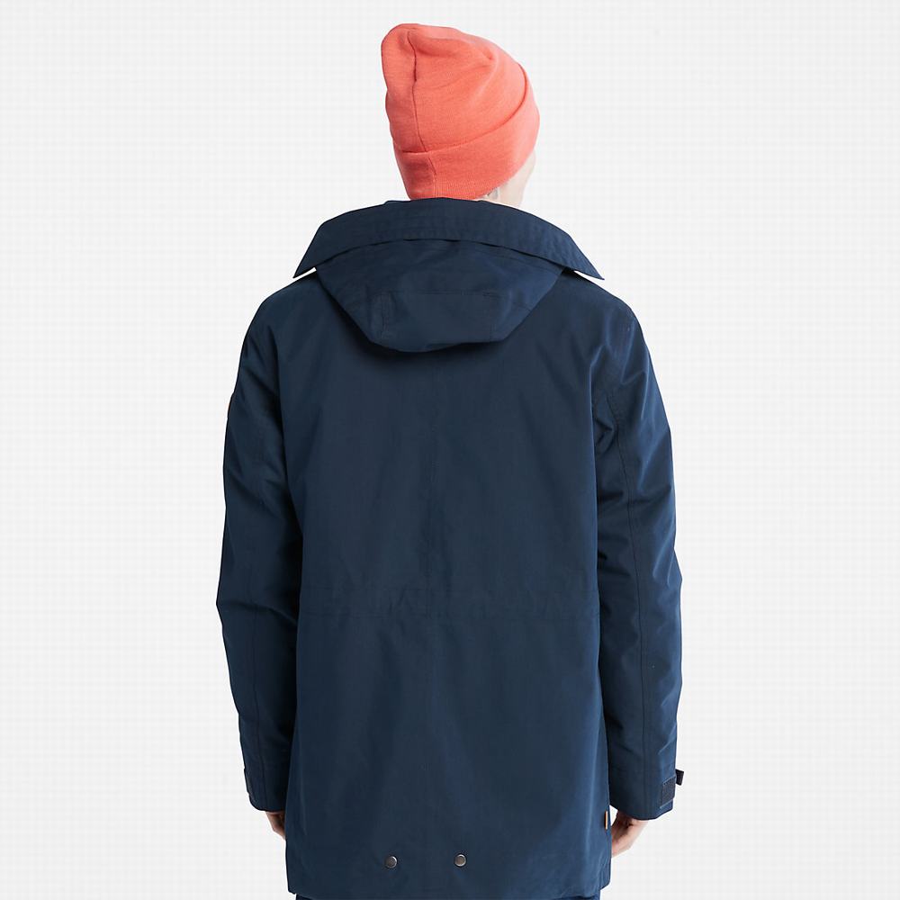 Pánské Bundy Parka Timberland Snowdon Peak 3-in-1 Waterproof Tmavě Blankyt | TI86490-572