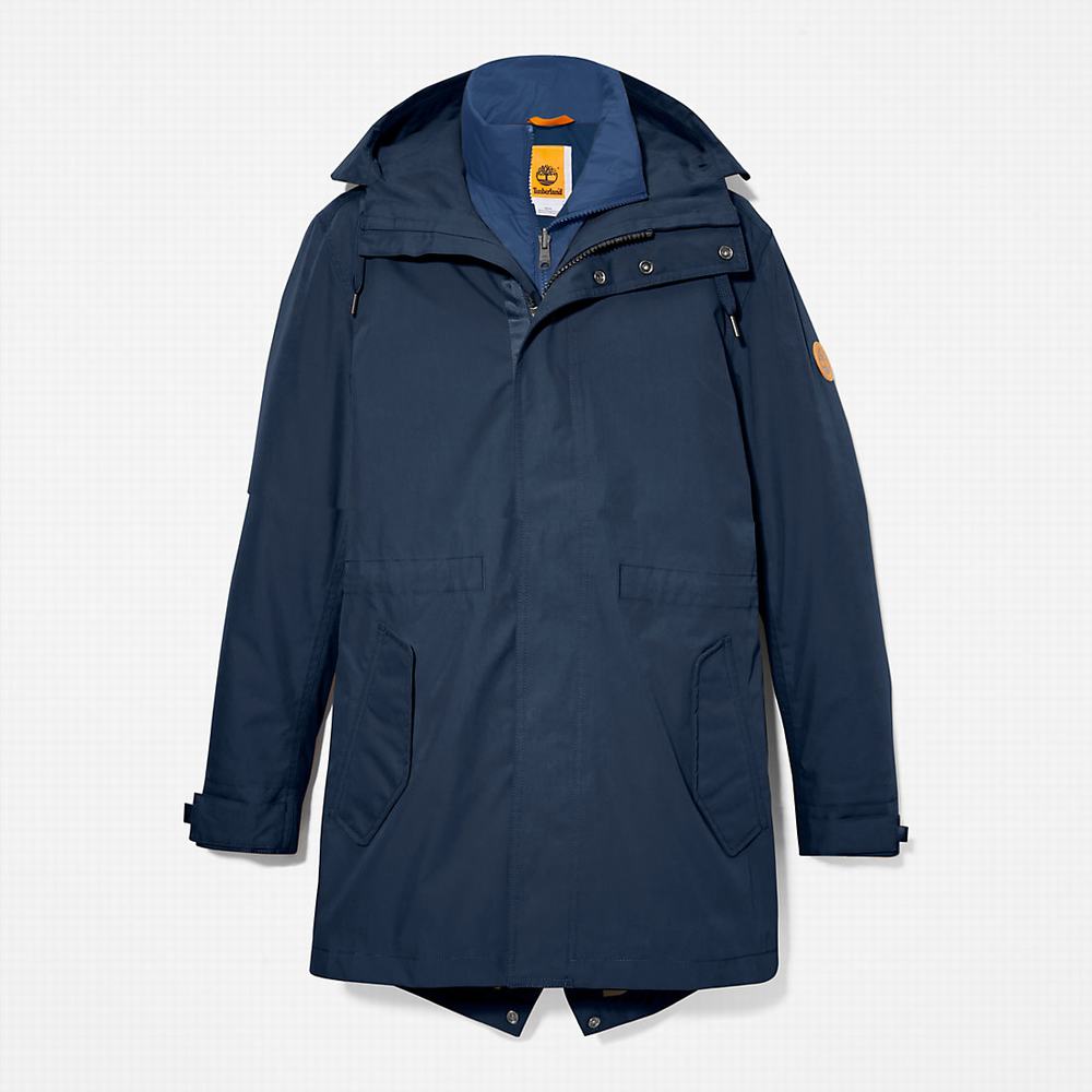 Pánské Bundy Parka Timberland Snowdon Peak 3-in-1 Waterproof Tmavě Blankyt | TI86490-572