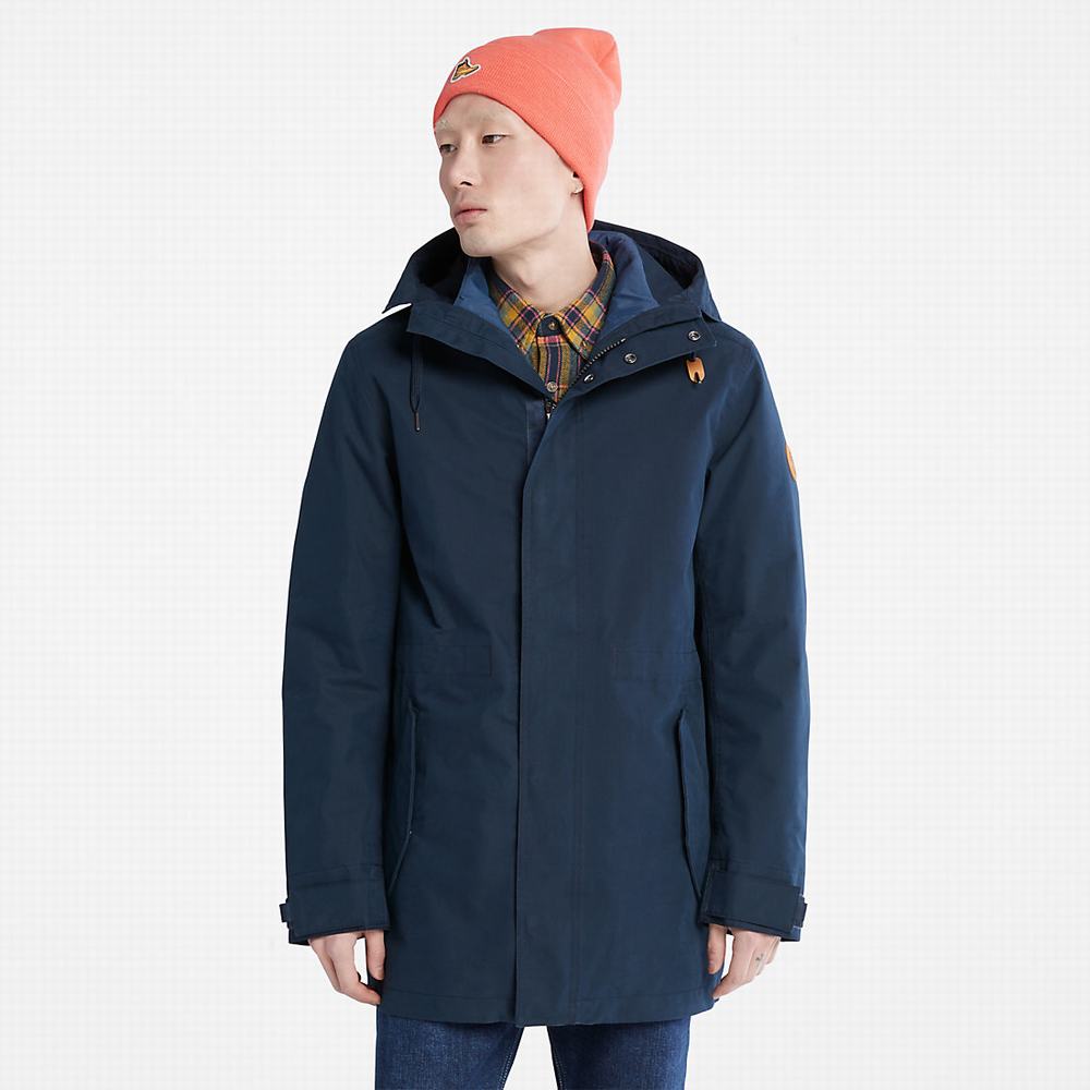 Pánské Bundy Parka Timberland Snowdon Peak 3-in-1 Waterproof Tmavě Blankyt | TI86490-572