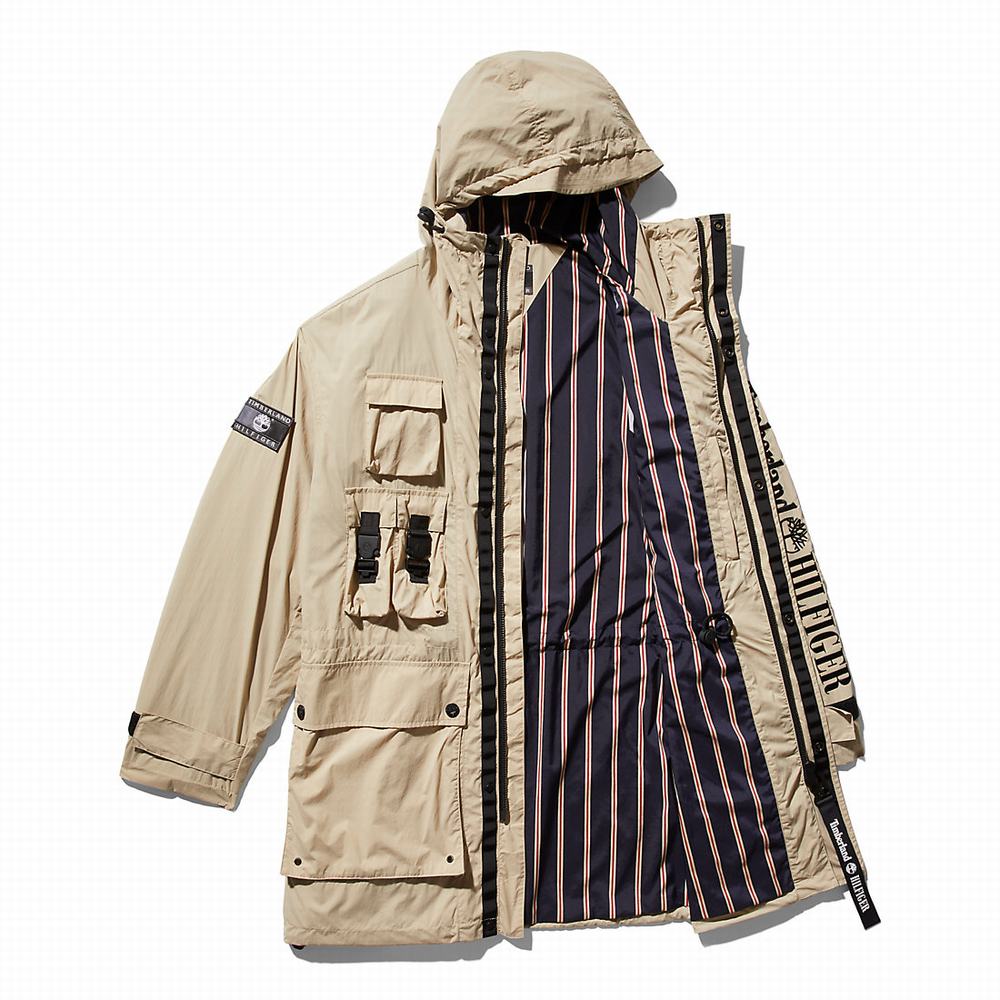 Pánské Bundy Parka Timberland Tommy Hilfiger x Timberland® Re-imagined Reversible Cargo Béžový | TI32906-968