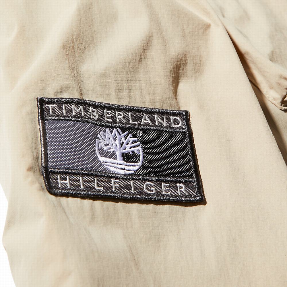 Pánské Bundy Parka Timberland Tommy Hilfiger x Timberland® Re-imagined Reversible Cargo Béžový | TI32906-968