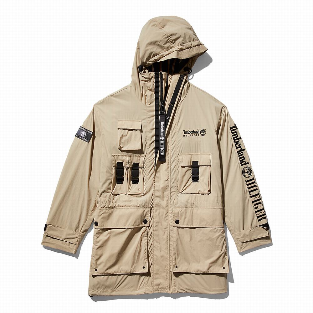 Pánské Bundy Parka Timberland Tommy Hilfiger x Timberland® Re-imagined Reversible Cargo Béžový | TI32906-968