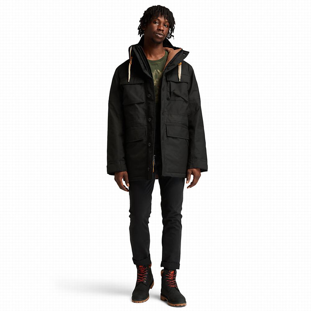 Pánské Bundy Parka Timberland Wilmington DryVent™ Field Černé | TI07283-624