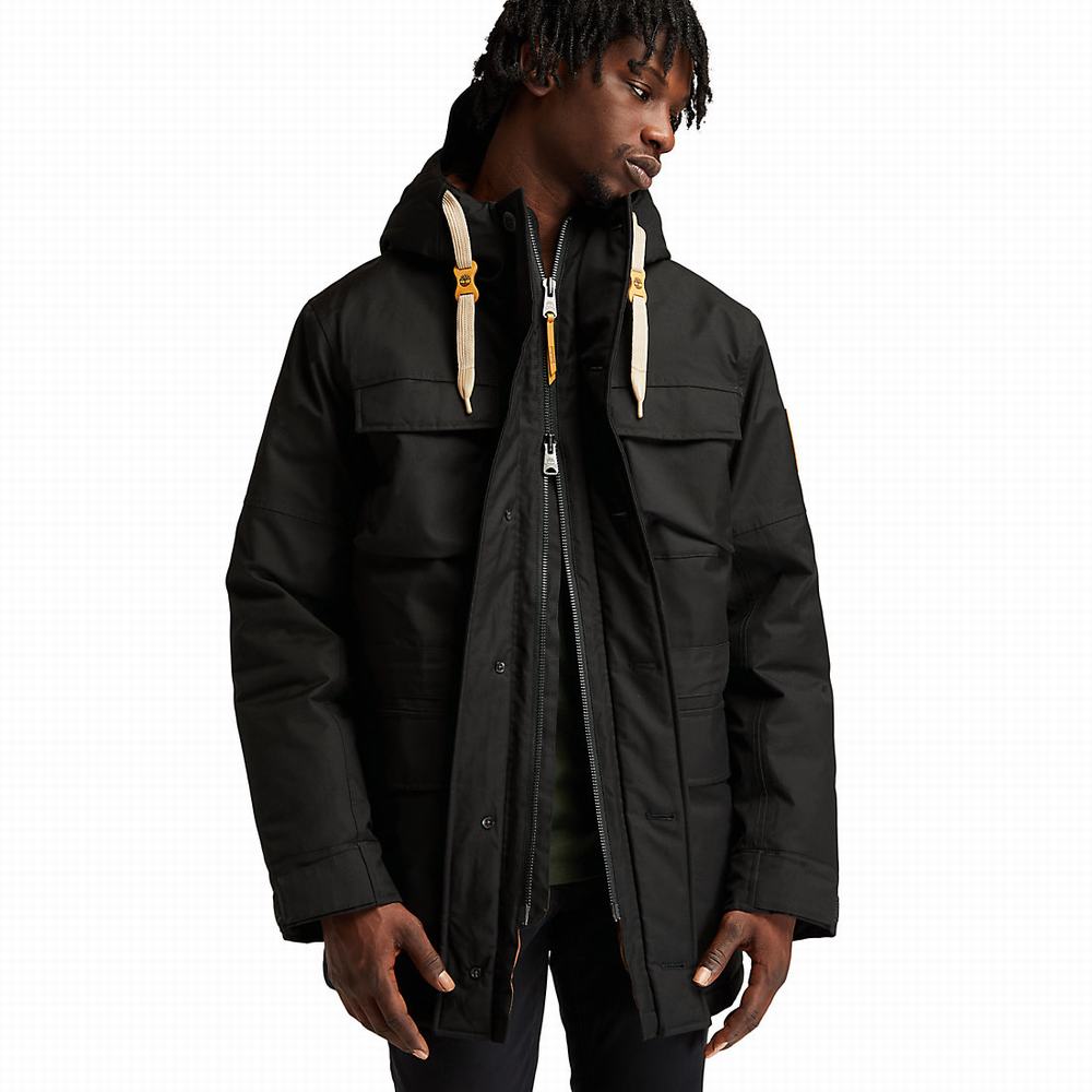 Pánské Bundy Parka Timberland Wilmington DryVent™ Field Černé | TI07283-624