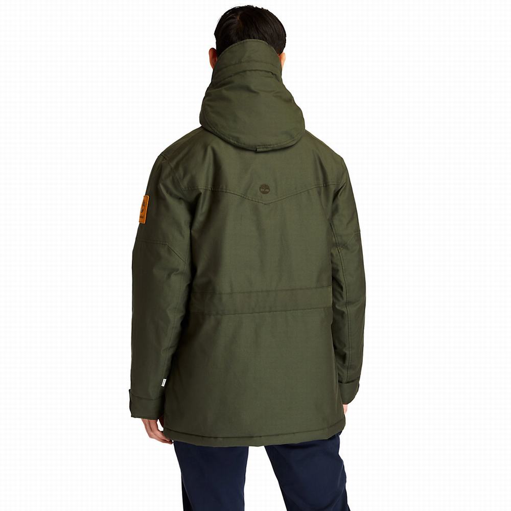 Pánské Bundy Parka Timberland Wilmington DryVent™ Field Tmavě Zelene | TI62845-518