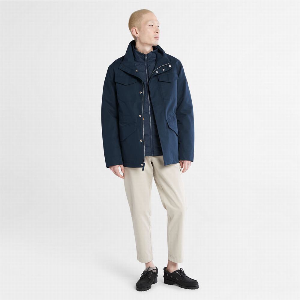 Pánské Bundy Timberland 3-in-1 Rain Tmavě Blankyt | TI85124-601