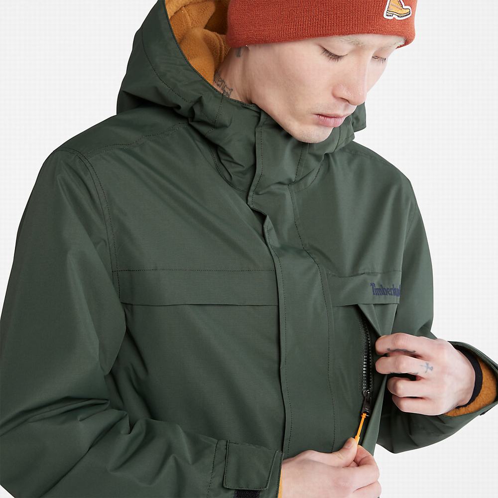 Pánské Bundy Timberland Benton 3-in-1 Tmavě Zelene | TI83521-914