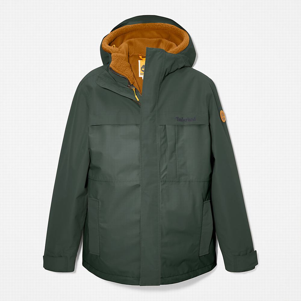 Pánské Bundy Timberland Benton 3-in-1 Tmavě Zelene | TI83521-914