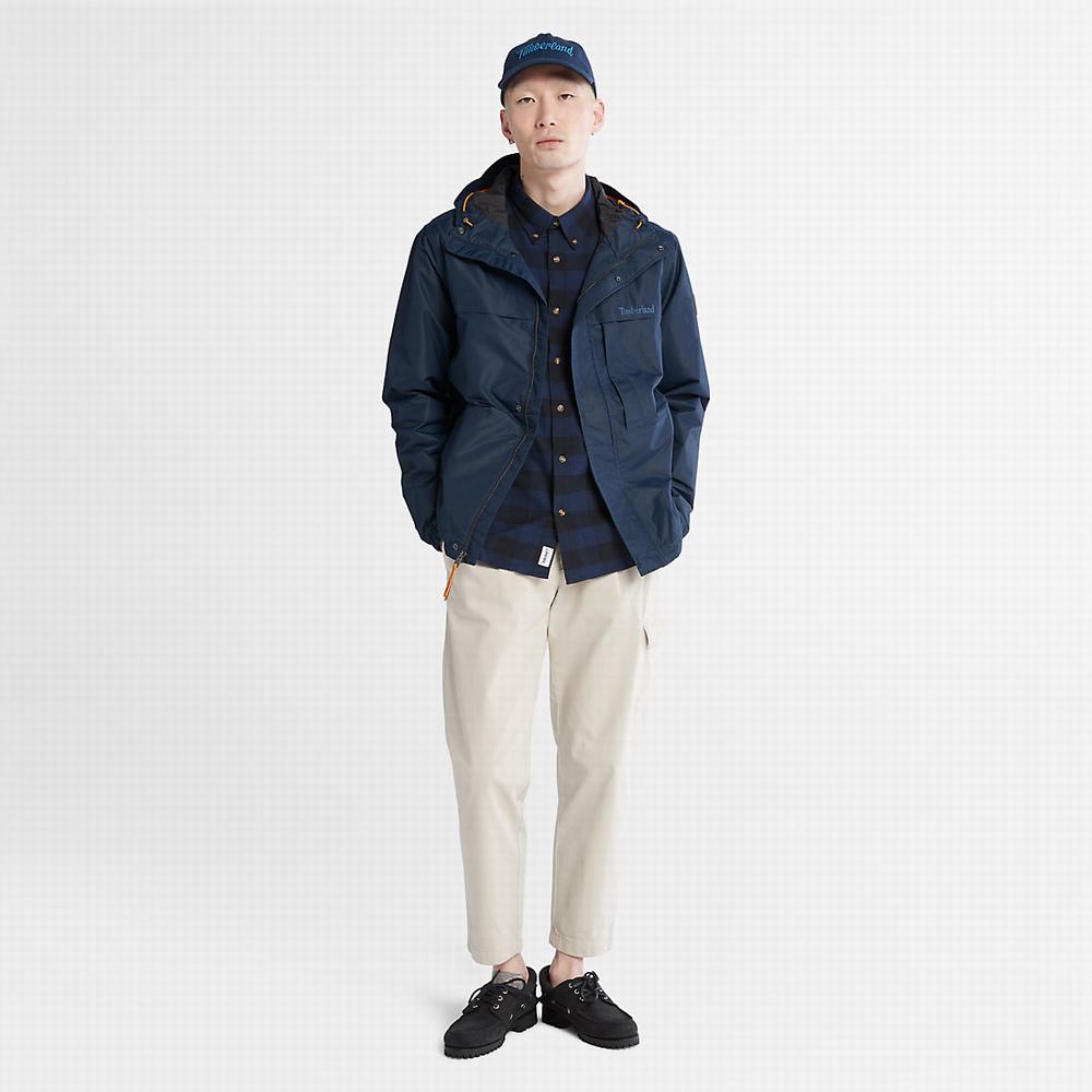 Pánské Bundy Timberland Benton Vody-Resistant Shell Tmavě Blankyt | TI34681-127