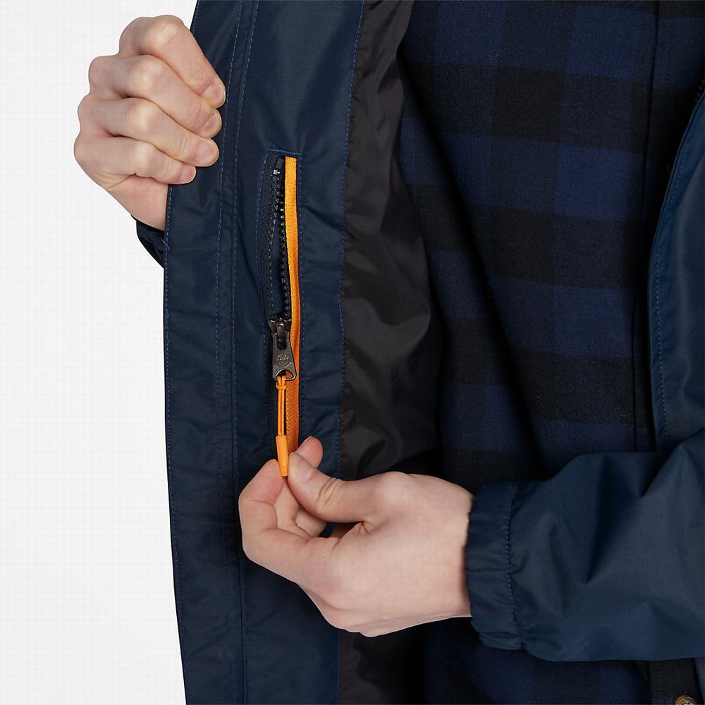 Pánské Bundy Timberland Benton Vody-Resistant Shell Tmavě Blankyt | TI34681-127