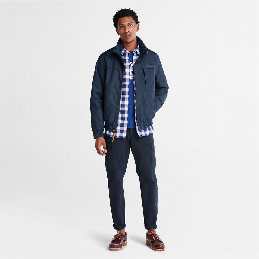 Pánské Bundy Timberland Benton Vody-Resistant Insulated Tmavě Blankyt | TI94786-926