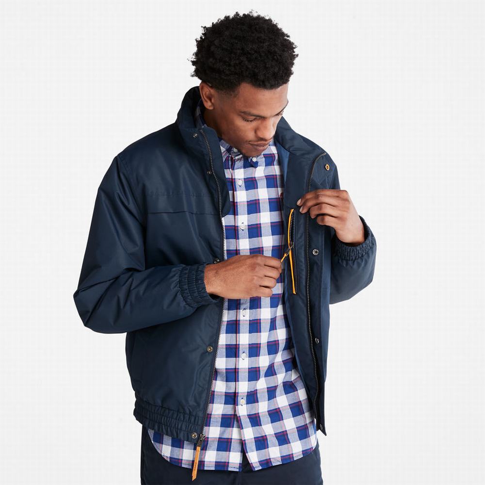 Pánské Bundy Timberland Benton Vody-Resistant Insulated Tmavě Blankyt | TI94786-926