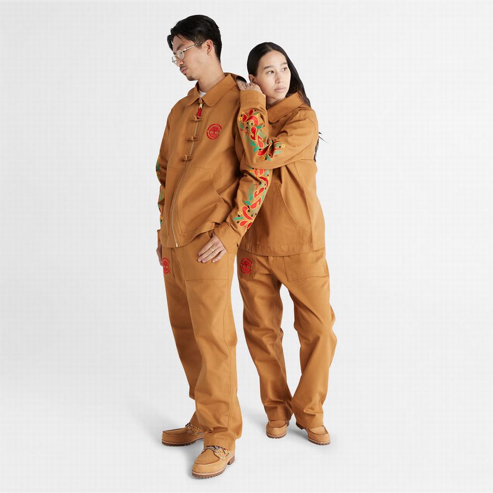 Pánské Bundy Timberland CLOT x Timberland® Duck Platene Chore Hnědé | TI53719-783