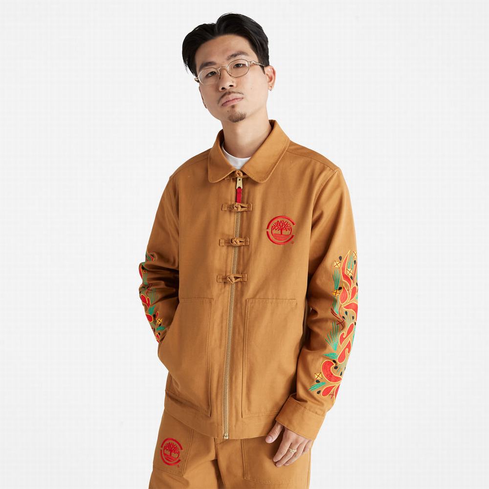 Pánské Bundy Timberland CLOT x Timberland® Duck Platene Chore Hnědé | TI53719-783