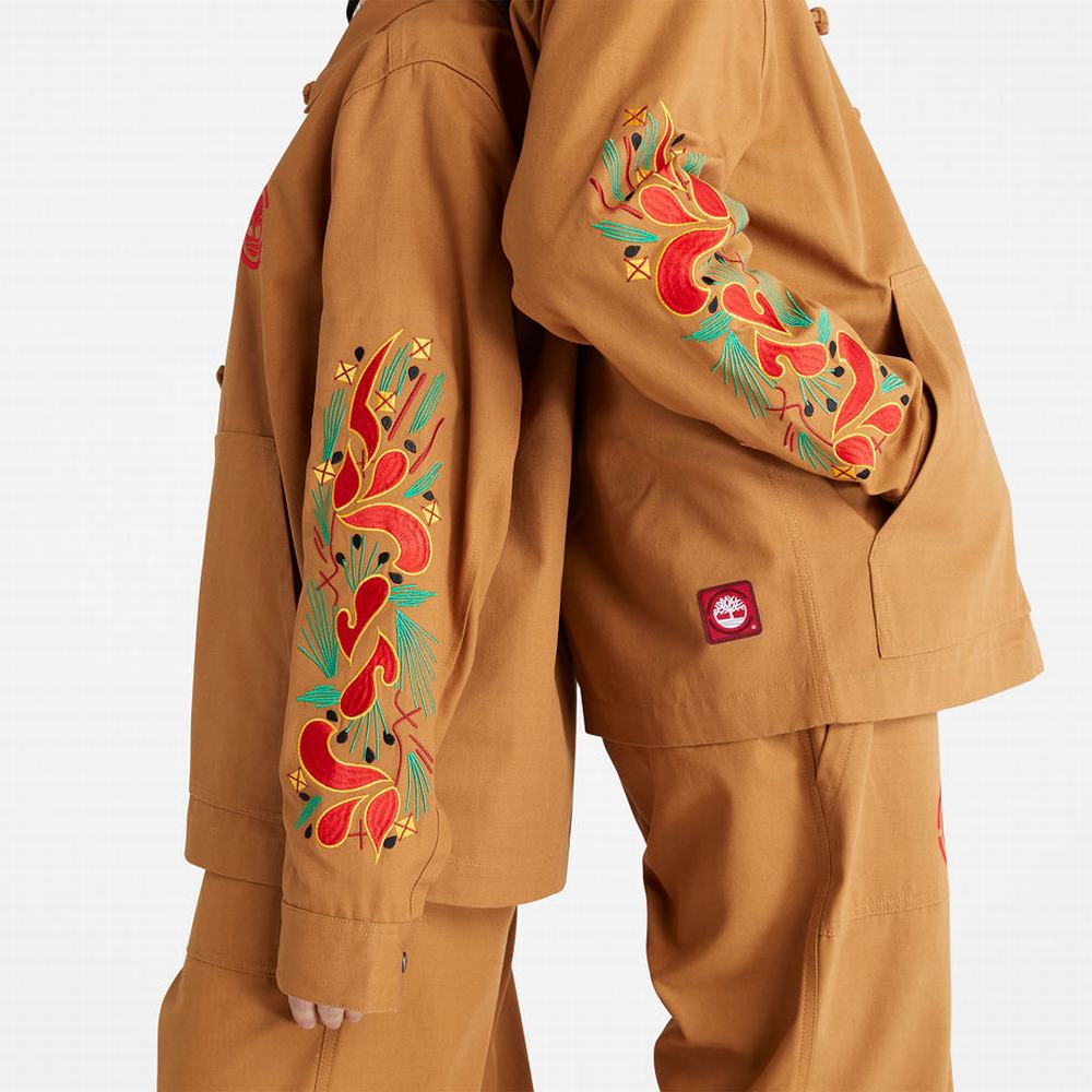 Pánské Bundy Timberland CLOT x Timberland® Duck Platene Chore Hnědé | TI53719-783