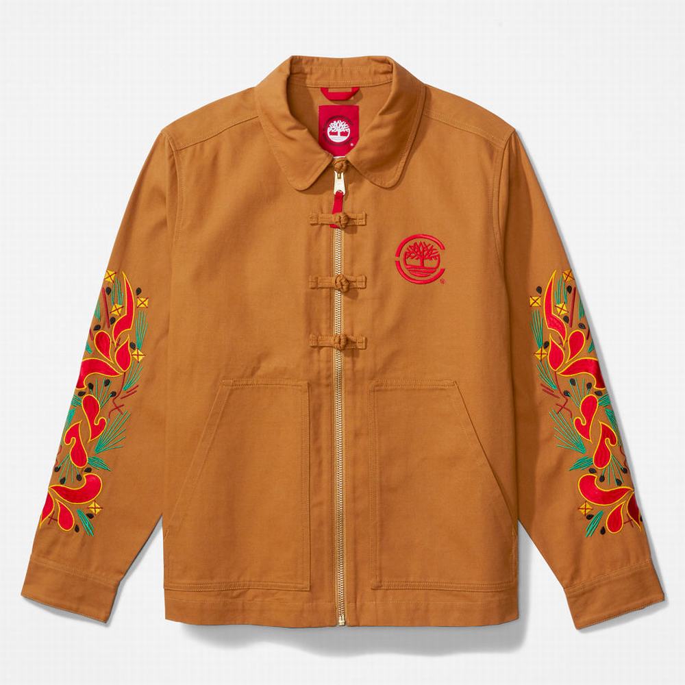 Pánské Bundy Timberland CLOT x Timberland® Duck Platene Chore Hnědé | TI53719-783