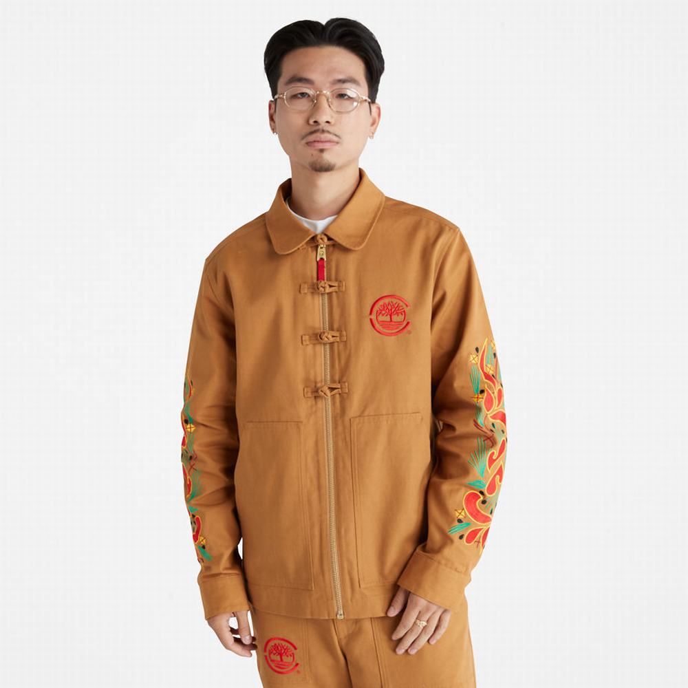 Pánské Bundy Timberland CLOT x Timberland® Duck Platene Chore Hnědé | TI53719-783