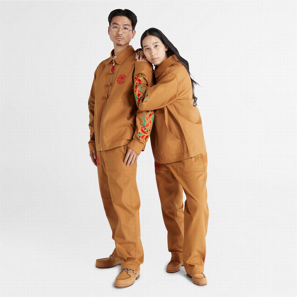 Pánské Bundy Timberland CLOT x Timberland® Duck Platene Chore Hnědé | TI53719-783